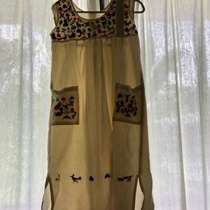 Hand embroidered dress